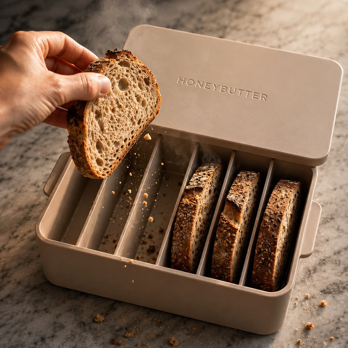 Half-Loaf Freezer Box - 6 Wide Slots